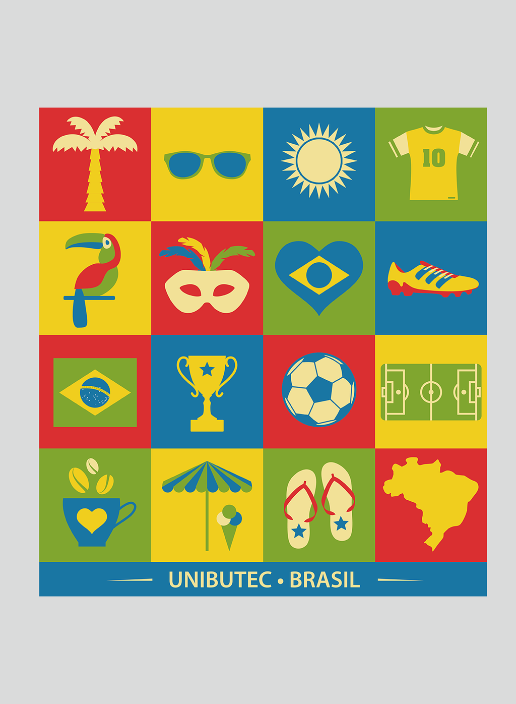 Camiseta Streetwear Mosaico Brasil