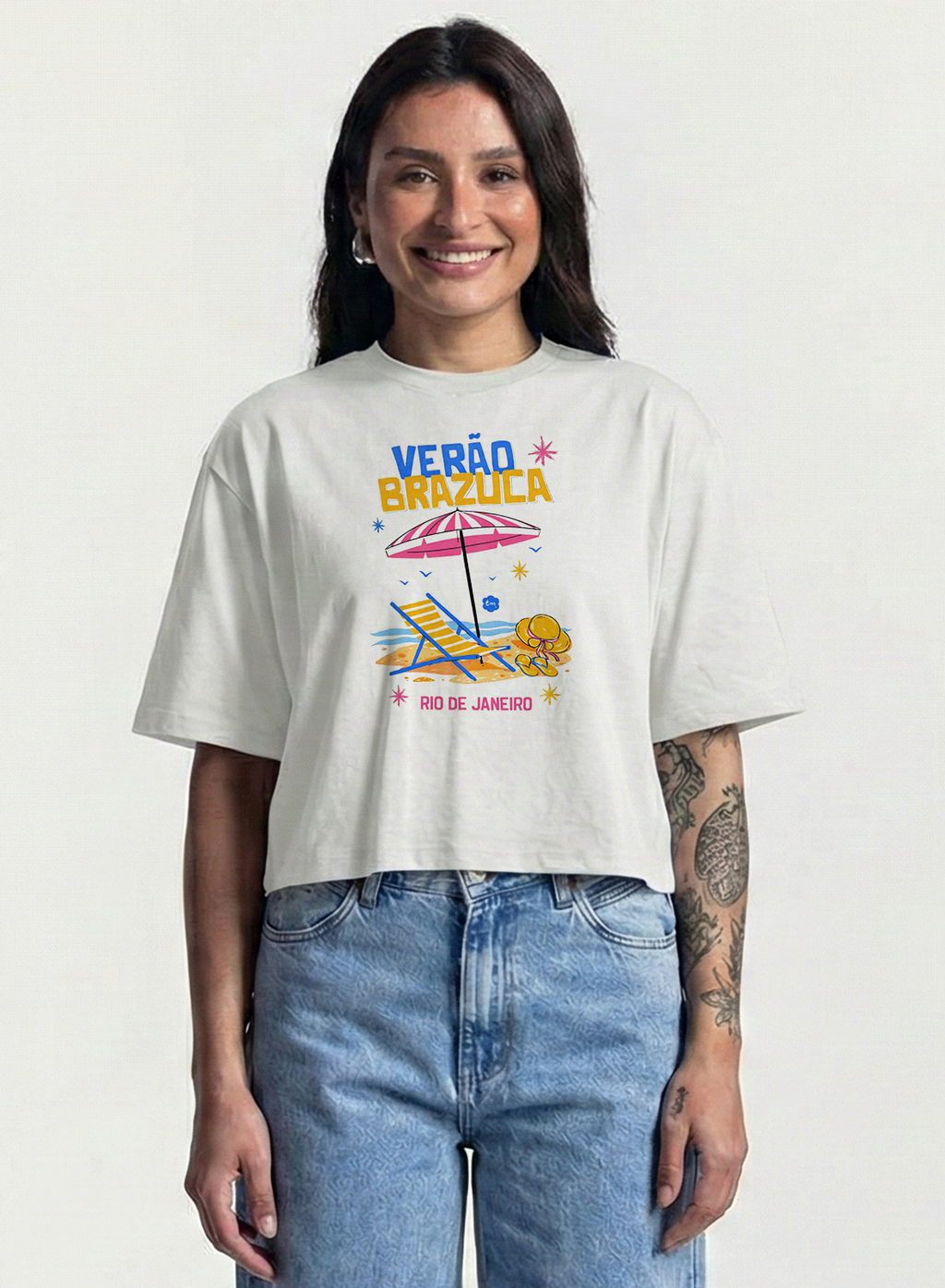 Cropped Velvet Verão Brazuca