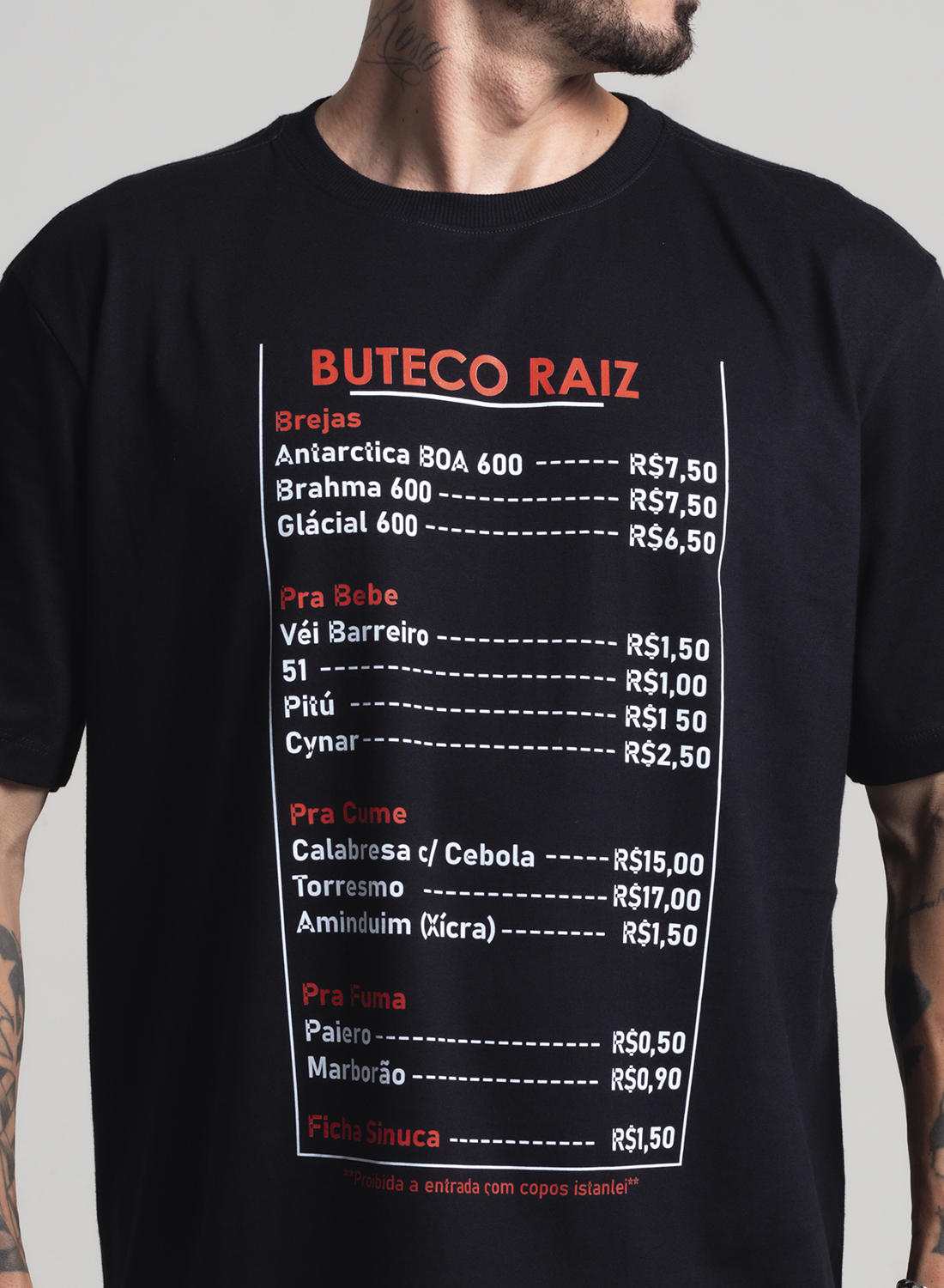 Camiseta Unibutec Cardápio Buteco Raiz