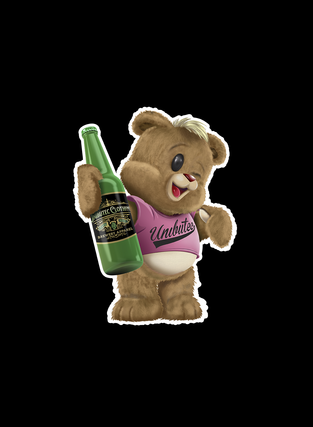 Cropped Velvet Jack Bear Unibutec