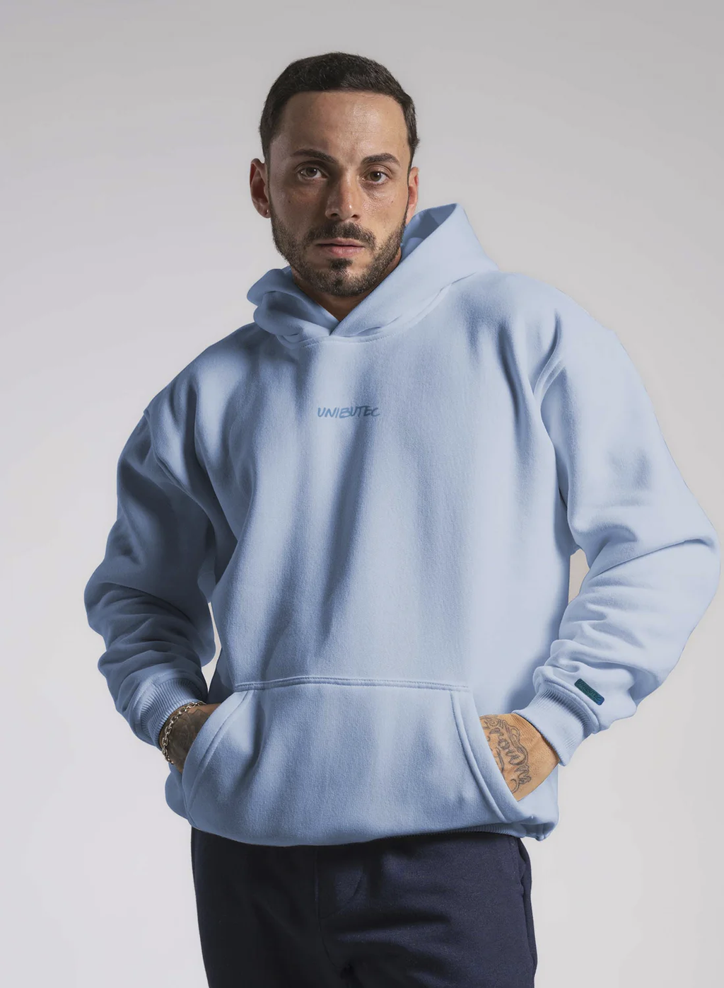 Moletom Premium Azul Arctico Vibes And Style