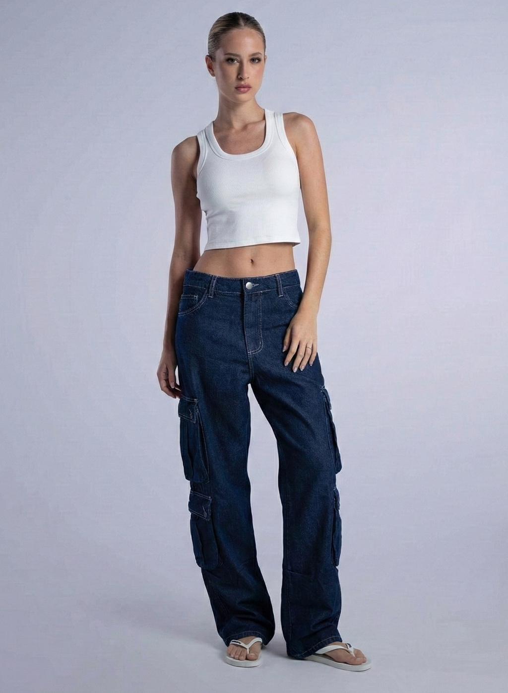 Regata Feminina Ribbed Canelada Unibutec