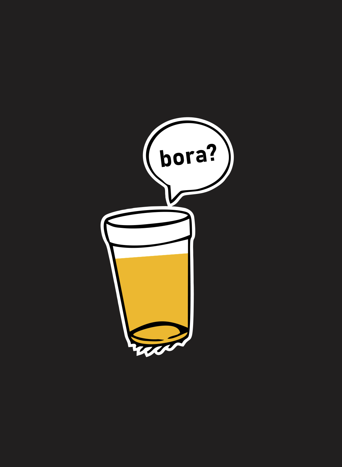 Camiseta Unibutec Basic Copo de Cerveja, Bora?